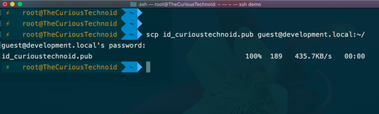 ssh copy id for scp